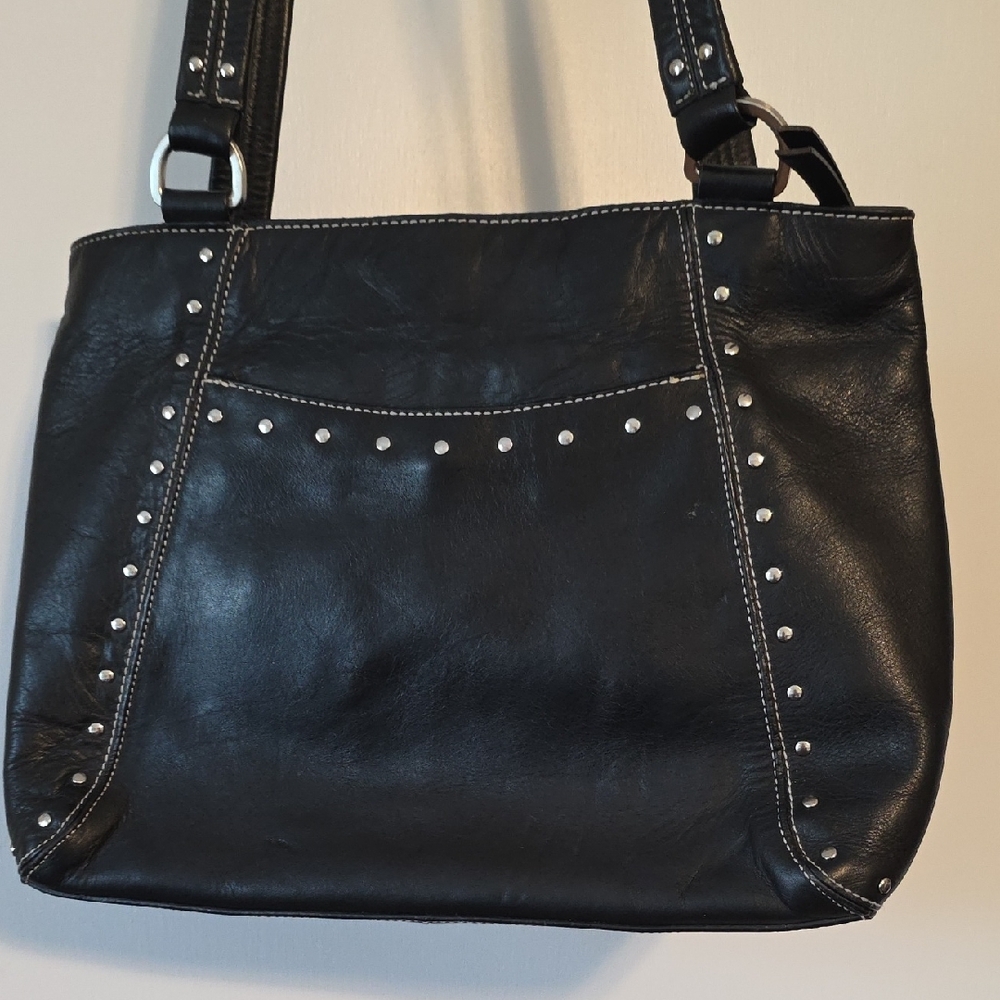 Stone Mountain Accessories Black Studded Shoulder Bag - Picture 4 of 6
